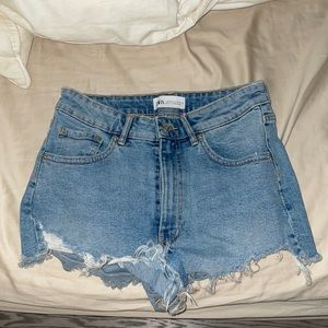 Zara denim shorts